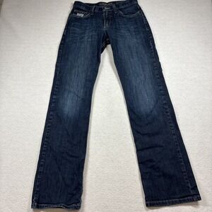 Cinch Mens Silver Label 007 Jeans Dark Wash Performance Straight 29x34 Western